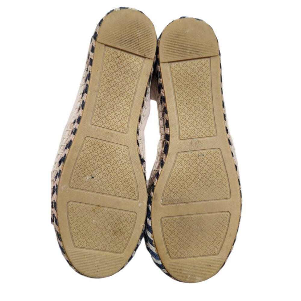 Tory Burch Cream and Black Espadrille Flats - Picture 10 of 11